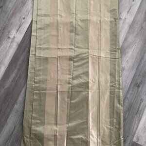 Restoration Hardware SILK Taffeta Panel 108”x50" Curtain Rod Pocket Block Stripe